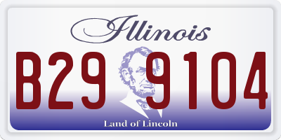 IL license plate B299104