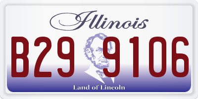 IL license plate B299106