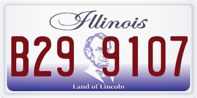 IL license plate B299107