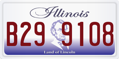 IL license plate B299108