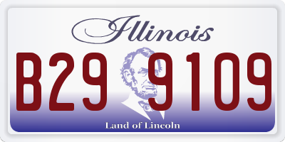 IL license plate B299109