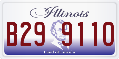 IL license plate B299110