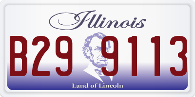 IL license plate B299113