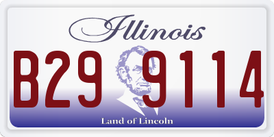 IL license plate B299114