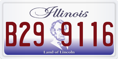 IL license plate B299116