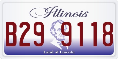IL license plate B299118