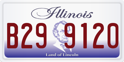 IL license plate B299120