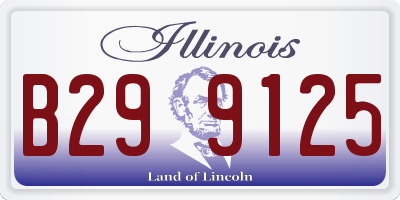 IL license plate B299125