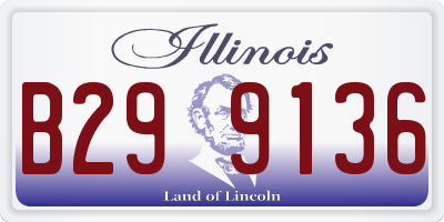 IL license plate B299136