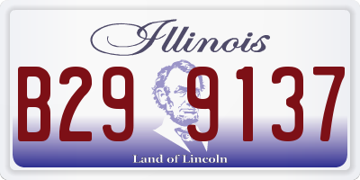 IL license plate B299137
