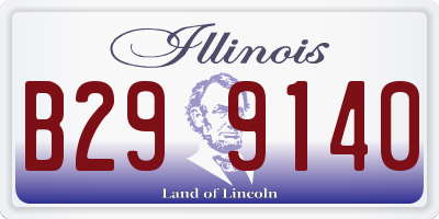IL license plate B299140