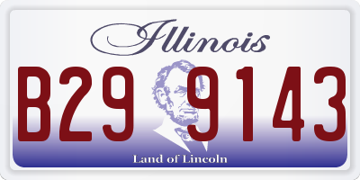 IL license plate B299143