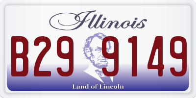 IL license plate B299149