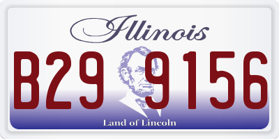 IL license plate B299156