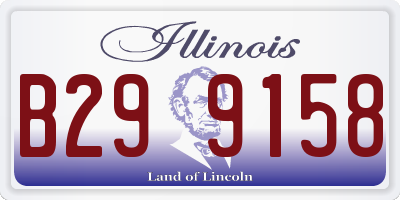 IL license plate B299158