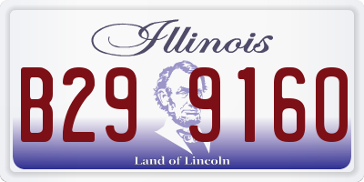 IL license plate B299160