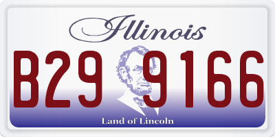 IL license plate B299166