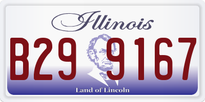 IL license plate B299167