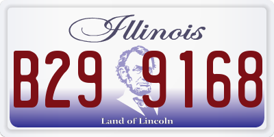 IL license plate B299168