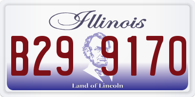 IL license plate B299170