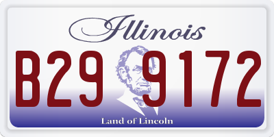 IL license plate B299172