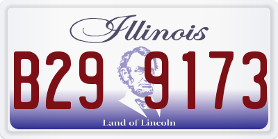 IL license plate B299173