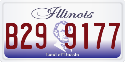 IL license plate B299177