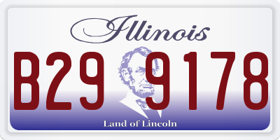 IL license plate B299178