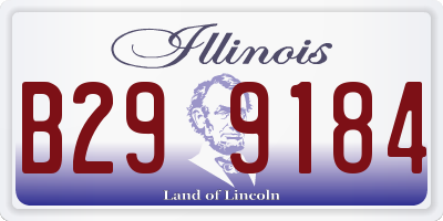IL license plate B299184