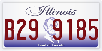IL license plate B299185