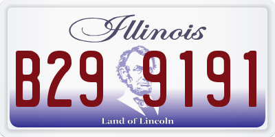 IL license plate B299191