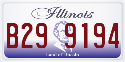 IL license plate B299194