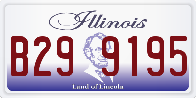 IL license plate B299195