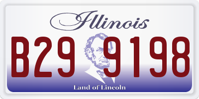 IL license plate B299198