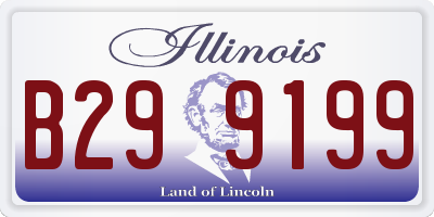 IL license plate B299199