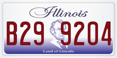 IL license plate B299204