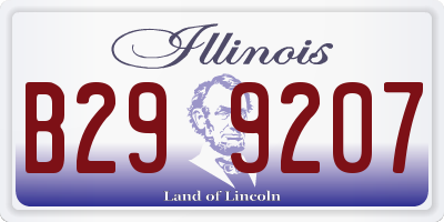 IL license plate B299207