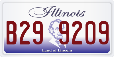 IL license plate B299209