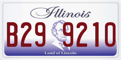 IL license plate B299210