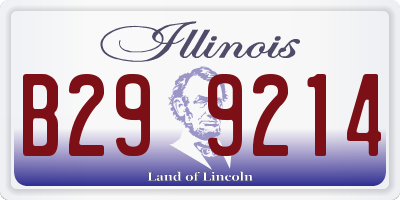 IL license plate B299214