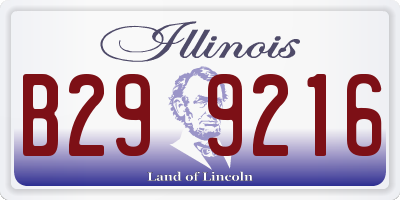 IL license plate B299216