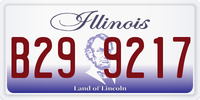 IL license plate B299217