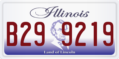 IL license plate B299219