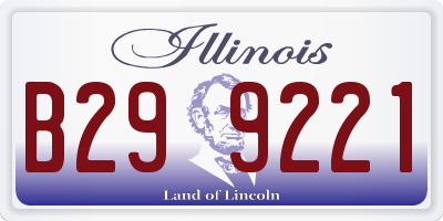 IL license plate B299221