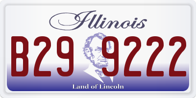 IL license plate B299222
