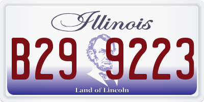 IL license plate B299223