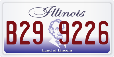 IL license plate B299226