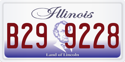 IL license plate B299228