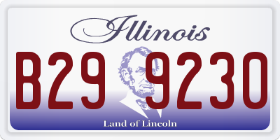 IL license plate B299230