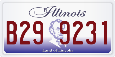 IL license plate B299231